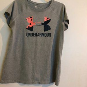 Gray girls youth Under Armour shirt